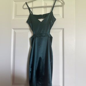 Green Cutout Bodycon Dress